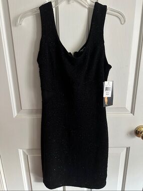 Ruby Rox Black Sparkle Mini Dress